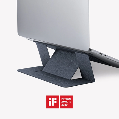 Moft Stand – клейкая подставка для ноутбука MS006-M-GRY-EN01 фото