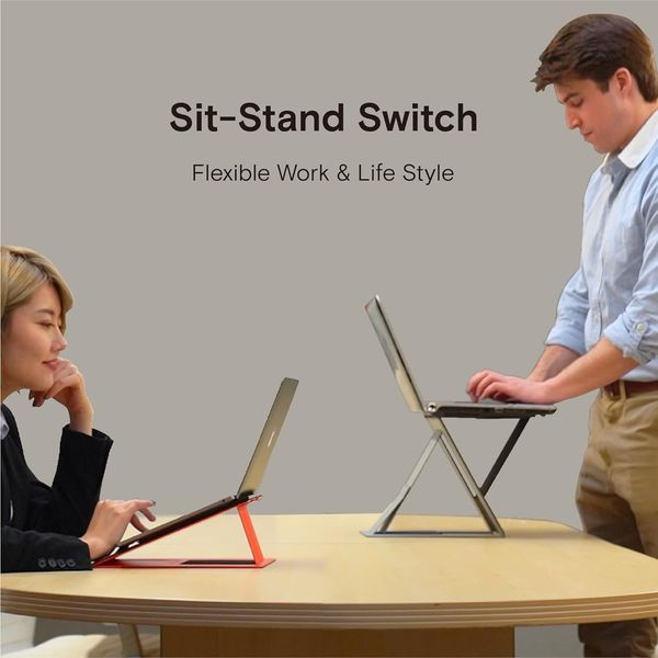 Moft Z - стіл для ноутбука з 4 робочими позиціями MS015-1-GYGY-01 фото